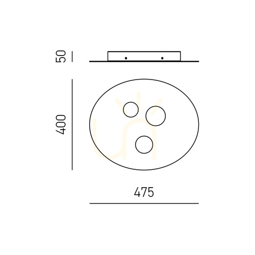 Kontrollera LUNA P/P FLUPB1 taklampa, vit, Gea Luce