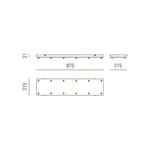 OFELIA MINI B R/12 FOFBN12R Svart takrosett från Gea Luce small 1