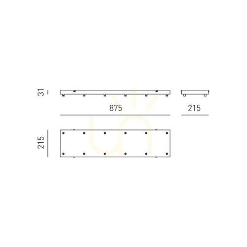Kontrollera OFELIA MINI B R/12 FOFBO12R Takrosett, mässing, Gea Luce