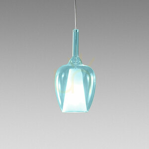 OFELIA S/10 FOFSB10 taklampa, transparentblå, Gea Luce small 0