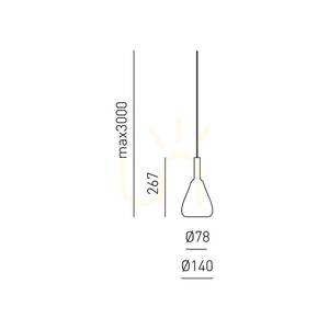 OFELIA S/11 MINI FOFST11M taklampa, transparent, från Gea Luce small 1