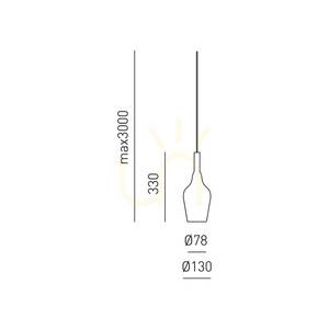 OFELIA S/12 MINI FOFSO12M taklampa, guldfärgad spegelblank yta, Gea Luce small 1