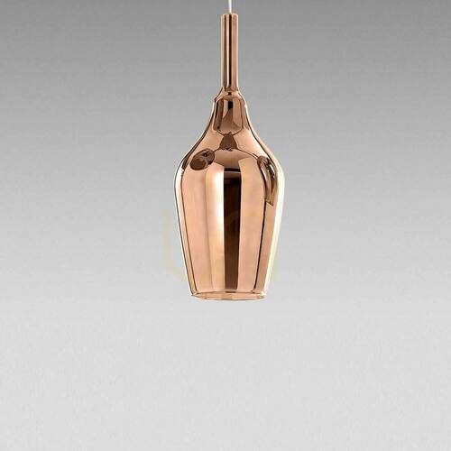 Kontrollera OFELIA S/12 MINI FOFSR12M taklampa, koppar med spegelblank yta, Gea Luce