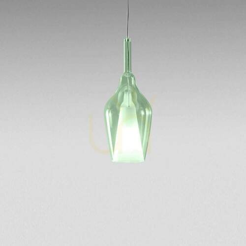 Kontrollera OFELIA S/12 MINI FOFSV12M taklampa, grön transparent, Gea Luce