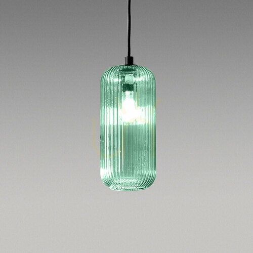Kontrollera RAIKA V/P FRAVV1 Grön transparent taklampa från Gea Luce