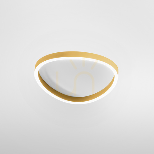 Kontrollera ECARIS P/P FECPO1 taklampa, guld, Gea Luce