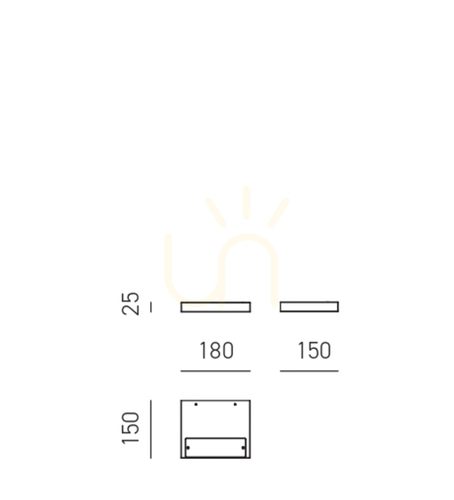 Kontrollera YOANA A/P FYOAO1 Vägglampa i mässing från Gea Luce