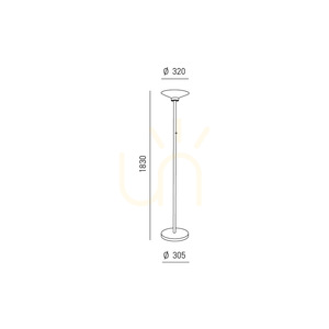 GPIB10 golvlampa, vit, Gea Luce small 1