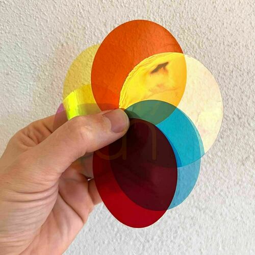 Kontrollera Färgfilter i orange glas för s.luce Beam, Ø 6,6 cm