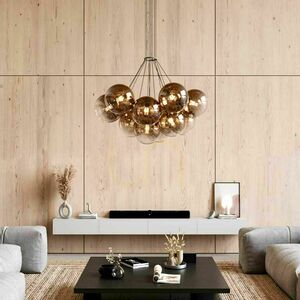 Ljuskrona s.luce Orb Cluster i transparent glas, 7 ljuspunkter, E27 small 2