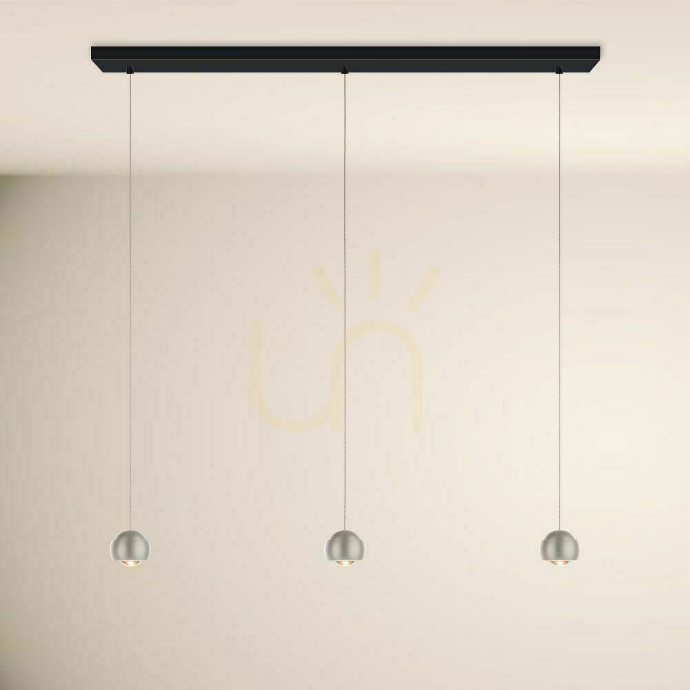 Utsikt LED-pendellampa s.luce Beam, 2 ljuspunkter, silver, 120 cm, dimbar LED-pendellampa s.luce Beam, 2 ljuspunkter, silver, 120 cm, dimbar
