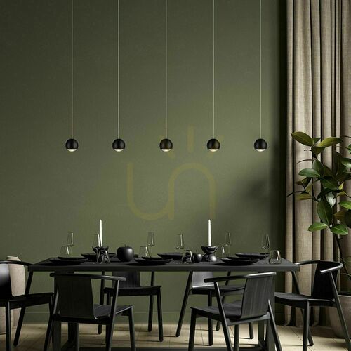 Kontrollera LED-pendellampa s.luce Beam 160 cm, svart, 2 ljuspunkter, dimbar