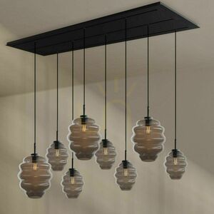 Pendellampa s.luce Echos i rökglas, 8 ljuspunkter, 200 cm small 7