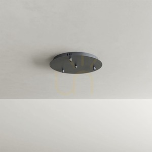 Pendellampa s.luce Echos med 3 ljuspunkter i rökfärgat glas, E27 small 4