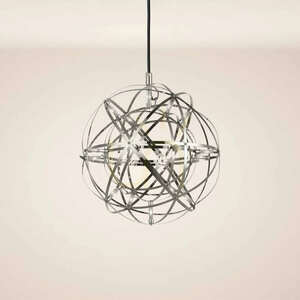 LED-pendellampa s.luce Atom Cluster med 7 lampor, krom, 90 cm small 1
