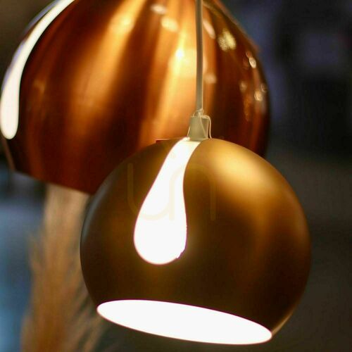 Kontrollera Pendellampa s.luce Ball 3 ljuspunkter i kopparfärgad metall, Ø 20 cm, E27