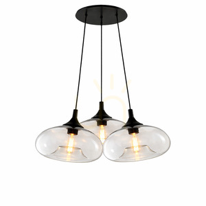 Pendellampa s.luce Cruet Cluster i flerfärgat glas, 3 ljuspunkter, E27 small 4
