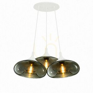 Pendellampa s.luce Cruet Cluster i flerfärgat glas, 3 ljuspunkter, E27 small 9