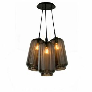 Pendellampa s.luce Velo Cluster i flerfärgat glas, 3 ljuspunkter, 3 × Ø 18 cm small 4
