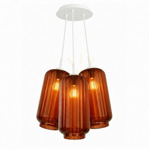 Pendellampa s.luce Velo Cluster i flerfärgat glas, 3 ljuspunkter, 3 × Ø 18 cm small 8