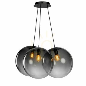 Pendellampa s.luce Orb Cluster med 3 glaskupor, koppar, 3 × Ø40 cm small 8