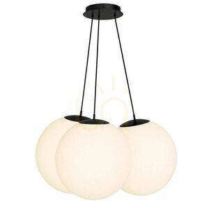 Pendellampa s.luce Orb Cluster med 3 glaskupor, koppar, 3 × Ø40 cm small 9