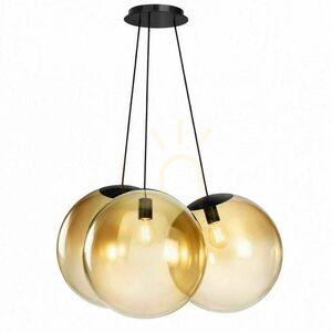 Pendellampa s.luce Orb Cluster med 3 ljuspunkter, vitt glas, Ø 50 cm, E27 small 4