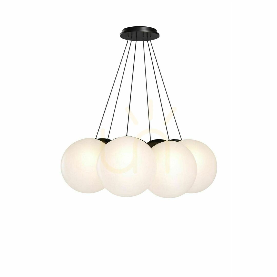 Visa Ljuskrona s.luce Orb Cluster i transparent glas, 7 ljuspunkter, Ø 50 cm Ljuskrona s.luce Orb Cluster i transparent glas, 7 ljuspunkter, Ø 50 cm