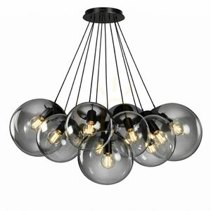 Ljuskrona s.luce Orb Cluster i rökglas, 13 ljuspunkter, Ø 30 cm small 0