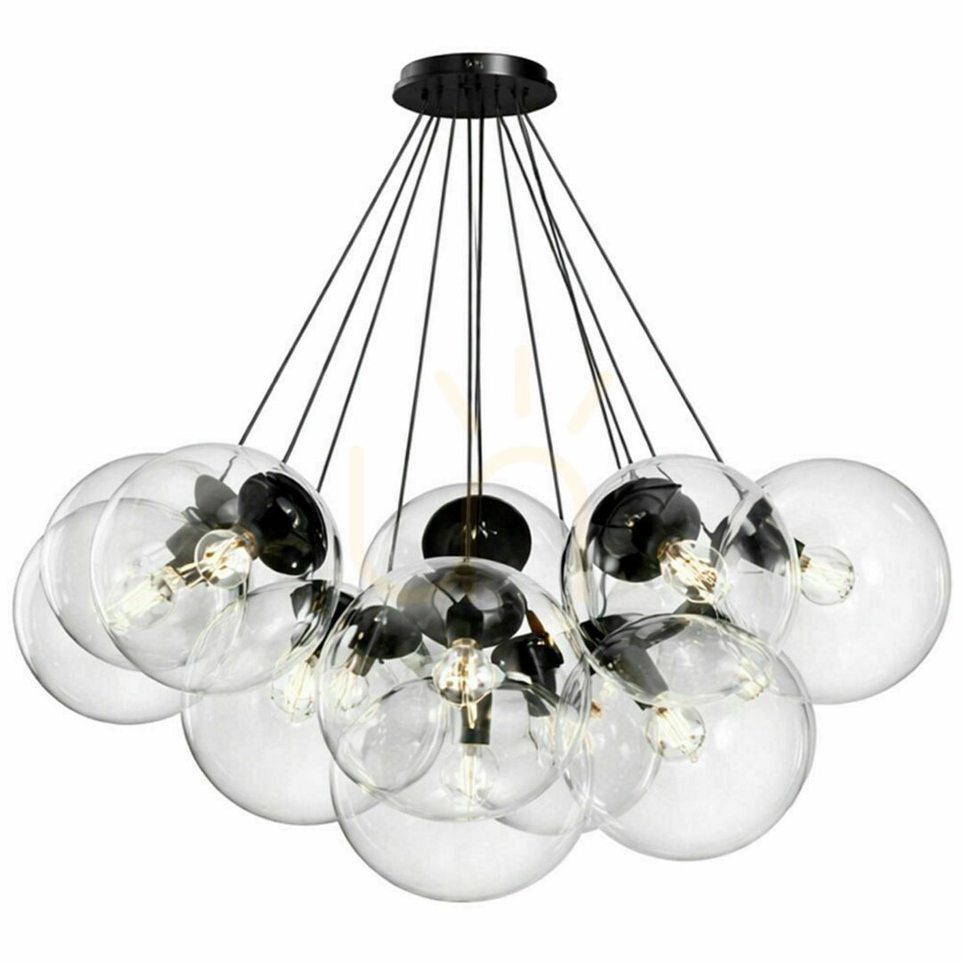 Visa Ljuskrona s.luce Orb Cluster i glas, guldfärgad, 13 ljuspunkter, Ø 30 cm Ljuskrona s.luce Orb Cluster i glas, guldfärgad, 13 ljuspunkter, Ø 30 cm