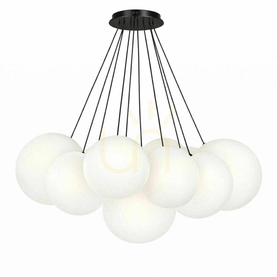 Display Ljuskrona s.luce Orb Cluster i glas, guldfärgad, 13 ljuspunkter, Ø 30 cm Ljuskrona s.luce Orb Cluster i glas, guldfärgad, 13 ljuspunkter, Ø 30 cm