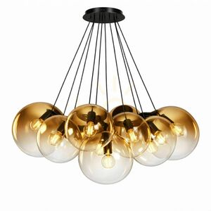 Ljuskrona s.luce Orb Cluster i glas, guldfärgad, 13 ljuspunkter, Ø 30 cm 9 Ljuskrona s.luce Orb Cluster i glas, guldfärgad, 13 ljuspunkter, Ø 30 cm small 9