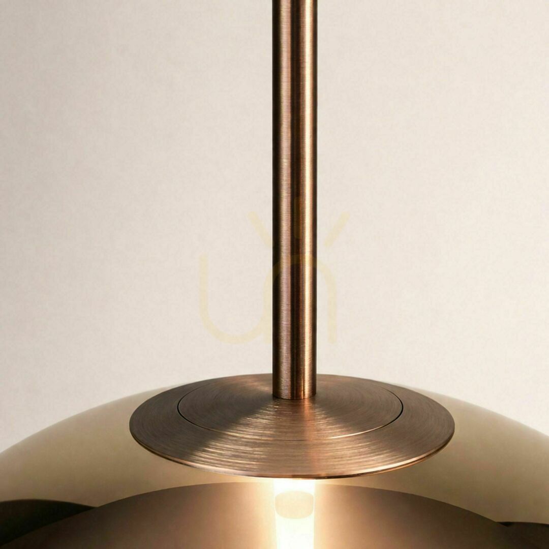 Utsikt LED-pendellampa s.luce Mira i glas, brun, Ø 40 cm LED-pendellampa s.luce Mira i glas, brun, Ø 40 cm