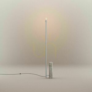 Golvlampa s.luce Velo i travertin och glas, 187 cm, E27 small 2