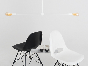 TRISO 2 hängande lampa - vit small 1