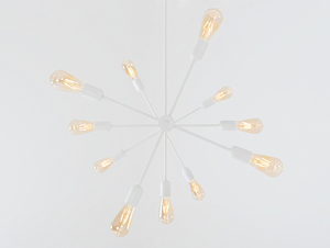 CustomForm TRISO 11 taklampa 11xE27 60W vit loft metall 93x57 cm justerbar nedhängning small 3