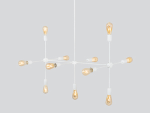CustomForm TRISO 11 taklampa 11xE27 60W vit loft metall 93x57 cm justerbar nedhängning small 0