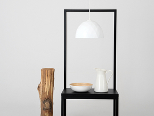 CustomForm LEONARD M pendellampa, vit med kopparfärgad insida, 35 cm, E27 small 1