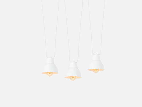 Kontrollera Hängande COBEN HANGMAN 3 lampa - vit