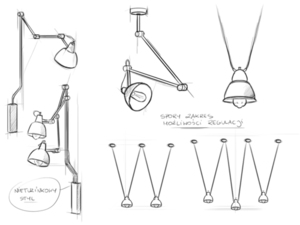 Hängande COBEN HANGMAN 2 lampa - vit small 5