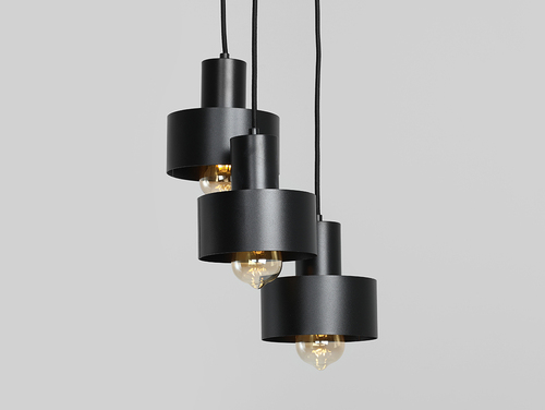 Kontrollera Hängande lampa FAY 3 KOŁO - svart