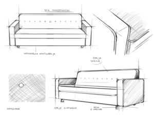 CustomForm ZUGO 3-sitssoffa – gurkmejagul 1310, valnötsfinish small 5