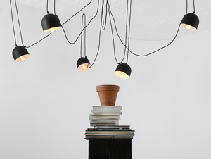 POPO 6 hängande lampa - svart small 1