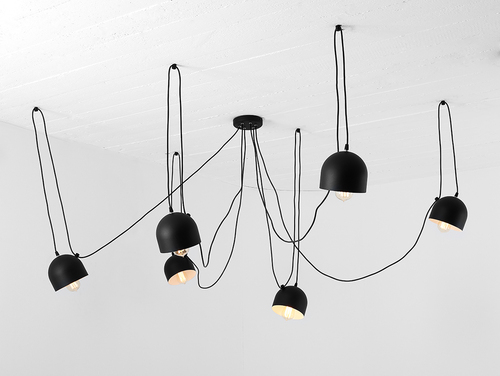 Kontrollera POPO 6 hängande lampa - svart