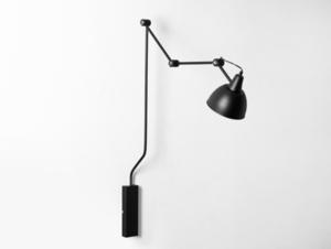 Vägglampa CustomForm Coben Wall svart 150 cm med guldfärgad skärminsida small 0