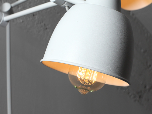 Kontrollera CustomForm COBEN WALL 2 vit vägglampa, 2 × E27