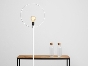 CustomForm BULLET FLOOR golvlampa vit RAL 9003, E27 small 1