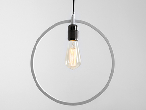 Enkel VETO hängande lampa, vit, rund 3 Enkel VETO hängande lampa, vit, rund small 3