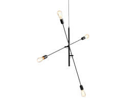 TWIGO 4 hängande lampa - svart small 5