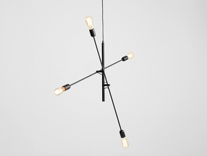 TWIGO 4 hängande lampa - svart small 0